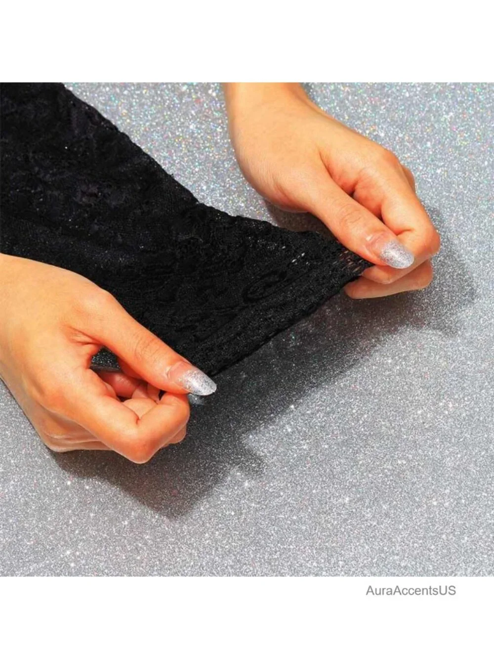 Fingerless Lace Gloves Elbow Length Halloween Costume Arm Sleeves for Women